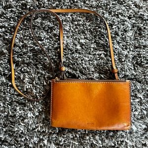 Tan Fossil Crossbody Bag